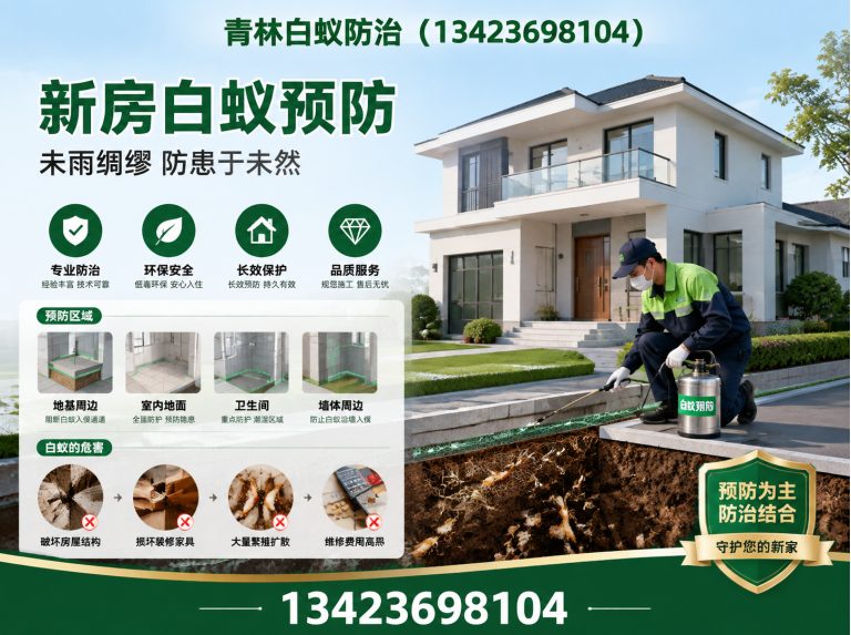越秀区别墅白蚁防治展示图